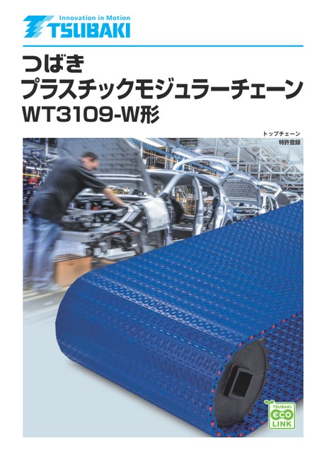 用于低地面人员输送机的塑料模块链条WT3109-W 型
