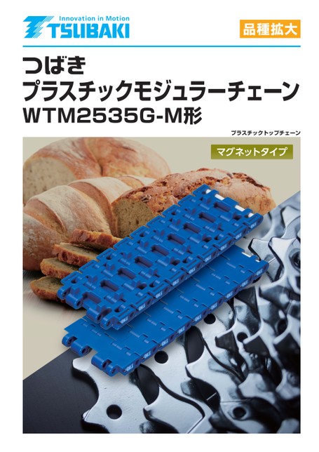 WTM2535G-M型塑料模块链条，低磁力磁铁型