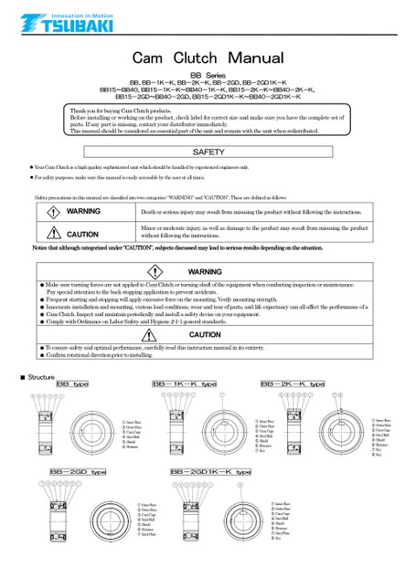 凸轮离合器BB系列