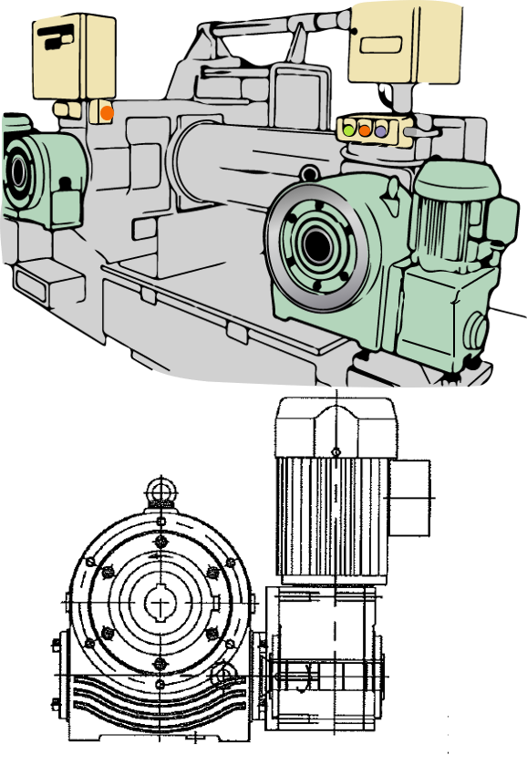 橡胶混炼轧辊宽度调整