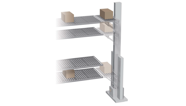 辊式输送机之间的垂直输送