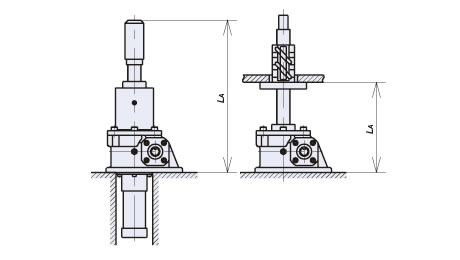 底座固定单轴端自由
