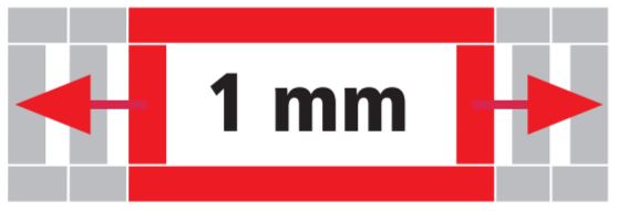 可指定1mm单位的内宽