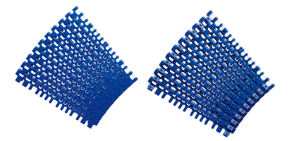 用于曲线输送的塑料模块链条产品图片