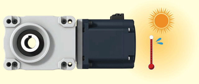 马达内部配备温度传感器，可保护烧毁