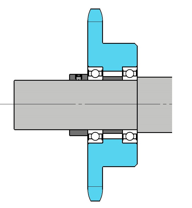 在轴间距离较长时防止松弛