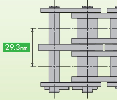 Lambda链条双列 RS互换规格